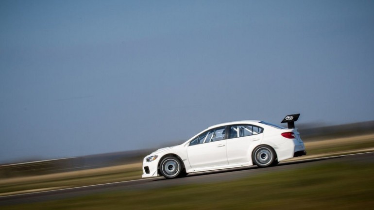 №2 Эксклюзивный Subaru WRX STI испытали на треке Subaru WRX STI 3